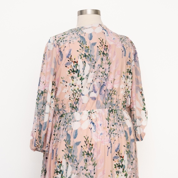 Adrianna Papell - Floral-Print Midi Dress - Picture 8 of 10